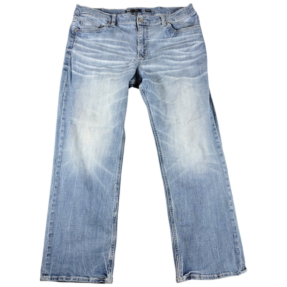 BKE Seth Jeans Mens 40x32 Light Wash Straight Stretch Western Workwear